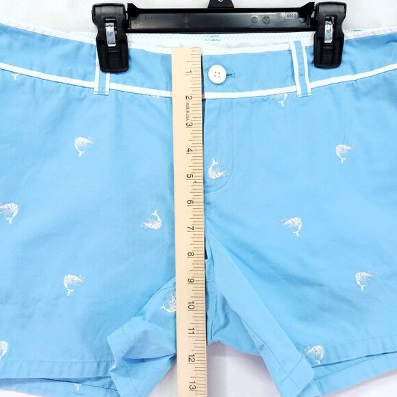 Lilly Pulitzer Shorts Palm Beach Size 10 Embroidered Crawfish Shrimp Pockets 5" - Picture 6 of 13